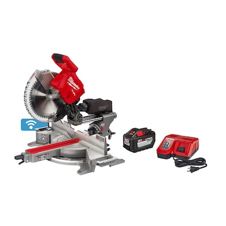 Milwaukee Tool M18 Fuel 12 Dual Bevel Sliding Compound Miter Saw, 2739-21HD 2739-21HD